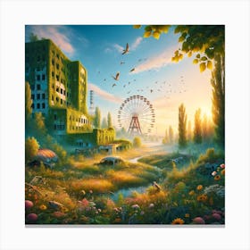 Abandoned City 2 Canvas Print