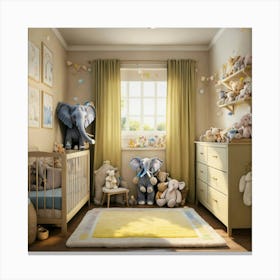 Please Create A Realistic Image Of A Nursery Fille (6) Canvas Print