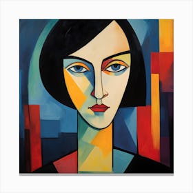 Abstract Portrait Of A Woman 1 Canvas Print