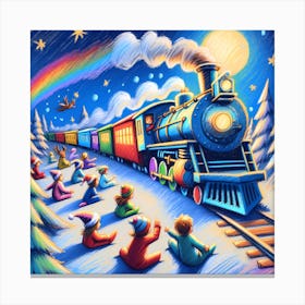 Super Kids Creativity:Christmas Train 2 Canvas Print