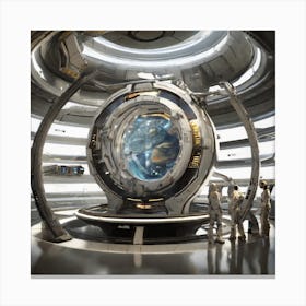 Alien Space Station Canvas Print