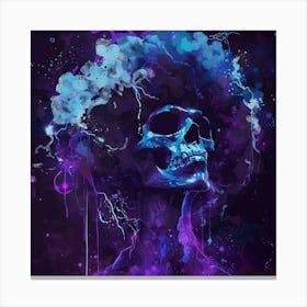 Afro Skull Canvas Print