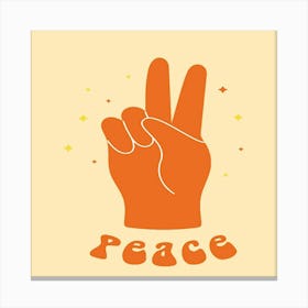 Peace Sign 1 Canvas Print