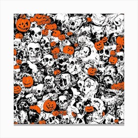 Halloween Skulls Canvas Print