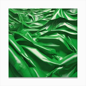 Green Fabric Canvas Print