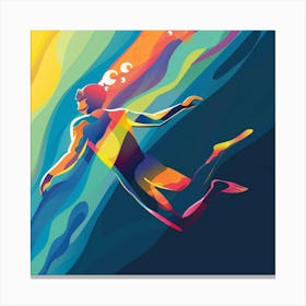 Scuba Diver Canvas Print