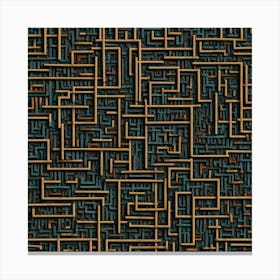 Maze Pattern 1 Canvas Print