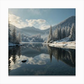 Winter Landscape - Winter Stock Videos & Royalty-Free Footage Canvas Print