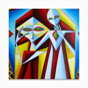 An Cubism Oil Painting Canvas Print