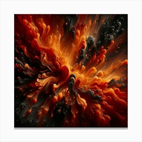 Liquid Fire Art Canvas Print