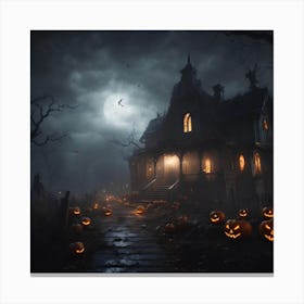 Haunted House 1 Canvas Print