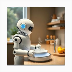 Asm A Smart Robot Wash The Dishes Inside A Smart Home Fc8c4cfd B58a 4153 91a9 4f8cdc8ed6c8 Canvas Print