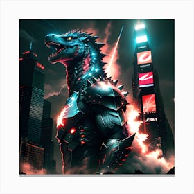 Godzilla Canvas Print