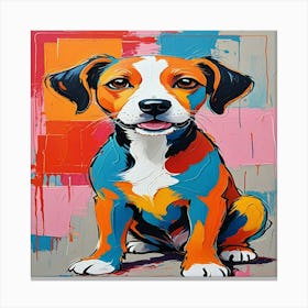 Dog Painting Canvas Print