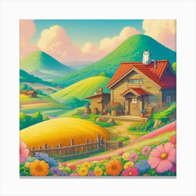 Fairytale House In The Countryside Canvas Print