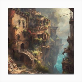 Fantasy City 21 Canvas Print