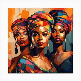 Three African Women 34 Canvas Print