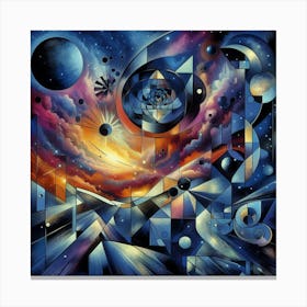 Space And Time Canvas Print