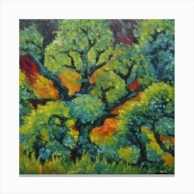 Default Original Landscape Plants Oil Painting 22 Canvas Print