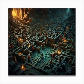 Labyrinth 7 Canvas Print