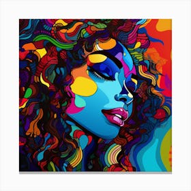 Colorful Woman 4 Canvas Print