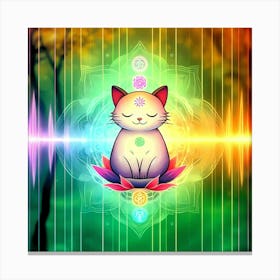 Feline Cat Creative Artwork Illustration 89 Canvas Print