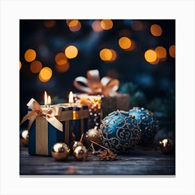 Elegant Christmas Gift Boxes Series007 Canvas Print