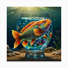 Fish In A Bowl Canvas Print