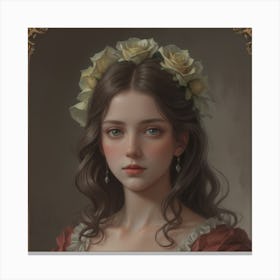 Victorian Girl Canvas Print