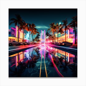 Miami Cityscape 2 Canvas Print