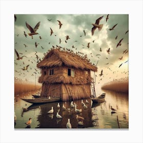 Ahwar On The Water(Iraq)27 Canvas Print