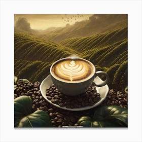 Coffee Ad Canvas Print