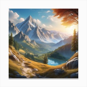 Mountain Landscape 53 Canvas Print