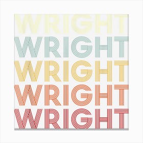 Wright Pennsylvania Wright Pa Retro Vintage Text Canvas Print