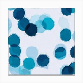 Blue Confetti Canvas Print