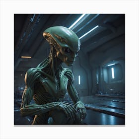 Alien Wondering Canvas Print