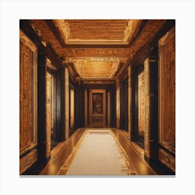 Egyptian Corridor Canvas Print