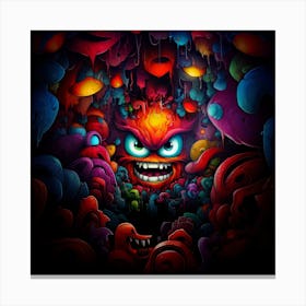 Monsters In The Dark Canvas Print