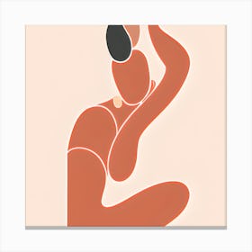 Woman'S Pose Canvas Print