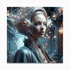 Futuristic Godess Canvas Print