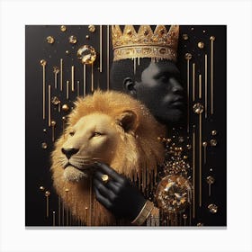 King Of Lions 1 Canvas Print