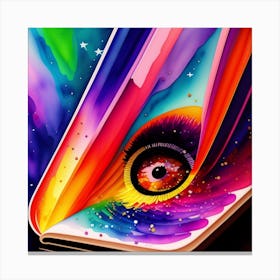 Eye Of The Book Canvas Print