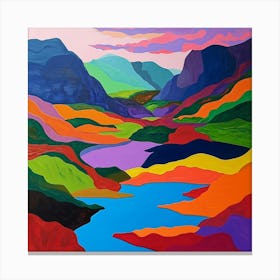 Colourful Abstract Killarney National Park Ireland 2 Canvas Print