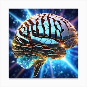 Brain Fractal Canvas Print