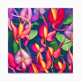 Anthurium Flowers 14 Canvas Print