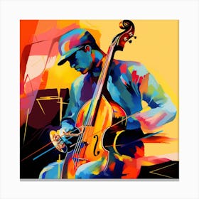 Jazz Musician By Person Canvas Print