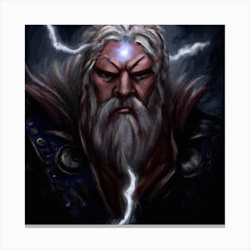Dark God of Thunder 4 Canvas Print