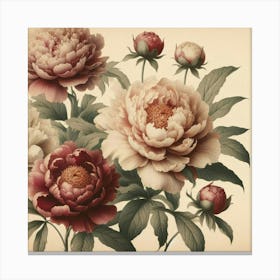 Peonies 9 Canvas Print