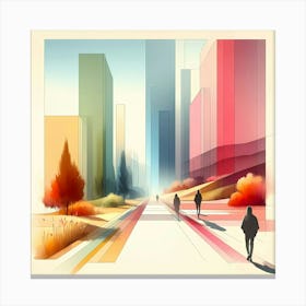 Abstract Cityscape 12 Canvas Print