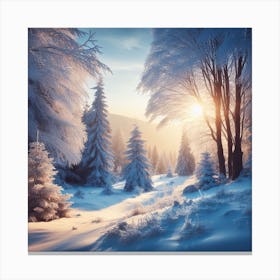 Winter Landscape Canvas Print